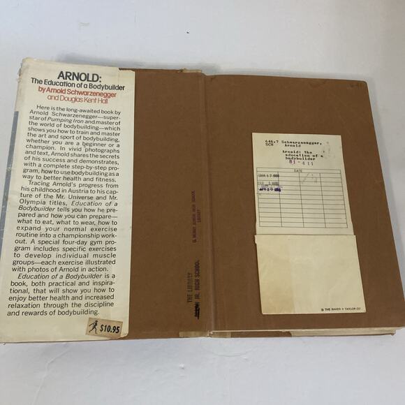 Arnold: The Education Of A Bodybuilder Hardcover (1977) HC DJ Ex Lib - Picture 8 of 16